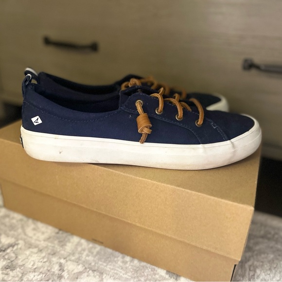 Sperry Navy and Tan Sneakers - Picture 4 of 5